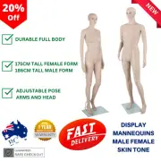 Mannequin Full Body Male Female Adjustable Mannequins Display Clothes Jewellery