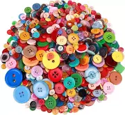2500Pcs Assorted Buttons for Crafts Bulk Craft Buttons for Crafting Mixed Button
