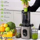 AMZCHEF Cold Press Juicer Slow Juicer Wide Mouth Whole Fruit Chute Easy To Wash