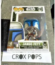 Jango Fett Star Wars 737 Funko Pop Vinyl New in Mint Box + Protector