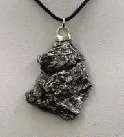 Campo del Cielo Meteorite Pendant, Astronomy Gift, Space Gift, COA, 33.06 Grams