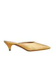 Khaite The River Pointed-Toe Mules 36,37,39 Nude