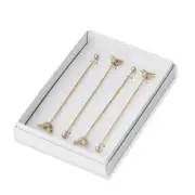 4pc Pilbeam Living Bird Drink Stirrers Tableware Cutlery Cocktail Party Set