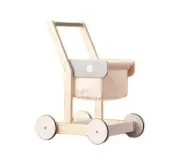 Kids Concept Wooden Shopping Trolley Play Fun Scandi Toy Role Play Boys Girls
