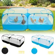 Portable Chicken Run Coop Collapsible Small Animal Playpen With Detachable xiwJV