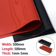 500x500mm Silicone Rubber Sheet 1mm-5mm Thick Seal Gaskets High Temp Mat Panel
