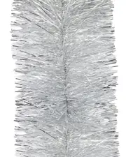25m SILVER Christmas Tinsel 200mm wide