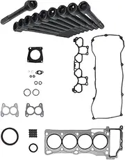 QG16 QG16DE Engine Full Gasket Set Kit Cylinder Head Bolt Nuts, Compatible For Nissan Sunny NEO N16 Primera P12 Sentra N16, Compatible For Scala Almera 1.6L