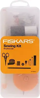 Fiskars Sewing Essentials Kit, Basic Notions, 4-inch Curved Detail Scissors