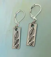 NEW STERLING SILVER SUNDANCE CHARM EARRINGS HANDMADE HANDCRAFTED ARTISAN JEWELRY