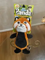 Bow Wow Pet - Flat Friends Panda - Clinker & Squeaky Dog Toy 12” .