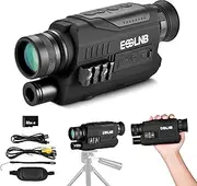 ESSLNB Night Vision Monocular, 6x32 Night Vision Infrared Monocular, Portable Digital Night Vision Scopes for Day & Night Camping, Surveillance, 1080P Full HD Photo & Video