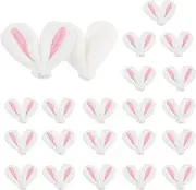 Easter Bunny Ear Ornaments, 20 Pieces Mini Rabbit Ear Ornaments, Rabbit Ears DIY Rabbit Ears for Crafts, DIY Headband, Hair Clips, Rabbit Ears, Headband Accessories for Crafts