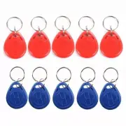 EM4100 125KHz RFID EM ID Card Tag Token Key Chain Keyfob Read Only - 100 Pcs
