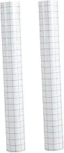 SHINEOFI 2Rolls Self Adhesive Vinyl Transfer Film Grid Transfer Membrane for Lettering and Advertisement Applications for Crafts and Sign Making