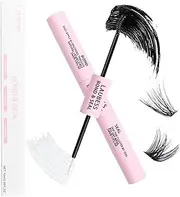 LAUBESS Lash Bond and Seal for Eyelash Extensions Cluster Lash Glue Long Lasting Eyelash Glue Waterproof DIY Lash Extension Glue Mascara Wand Individual Lash Glue for Sensitive Eyes 5ml+5ml