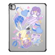 iPad Pro 13-inch (M4) iPad Impact Case violet flower