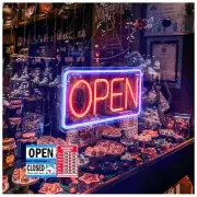 Open Signs for Business,Neon Open Sign Led,16.5"x 9",with Open/Closed Bussine...