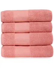 Superior Larissa 4pc Geometric Bath Cotton Towel Set