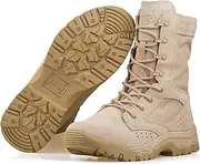 [HANAGAL] Men's Military Boots Lightweight Army Combat Tactical Military Boots For Men Hunting Jungle Hiking Work Boots