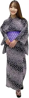 [DITA] ENSHU Women's Traditional Easy Wearing Kawaii Yukata Robe(Japanese Casual Kimono) Full Set 4