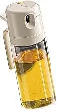 Oil Sprayer Stainless Steel Oil Spritzer 2 Pcs, Oil Mister for Cooking, Oil Dispenser with Scale, Kitchen Oil Spray Bottle for Air Fryer, Salad, Baking, Roasting