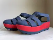 Camper - Laika Lara Marino Comfort Sandal - Blue Red - Size 6
