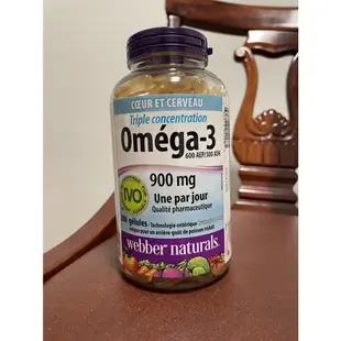 🇨🇦Webber Naturals Omega-3 3倍強效 高純度深海魚油 200顆