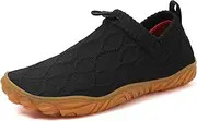 [Tongzone] Men's Wide Toe Box Barefoot Shoes Slip-On Running Sneakers Trail-Runners Zero Drop Sole Walking Shoes