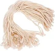 DIYEAH 1000Pcs Cotton Tag Fasteners Durable Hanging Tag String Loops for Jewelry Clothing Craft Shows and Garage Lightweight Easy to Use for Marking and Security