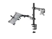 Goobay Monitor Mount Workstation Single Pole (17-32) - Black