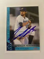 Spencer Herrmann 2015 Signed Everett Aqua Sox Team Card