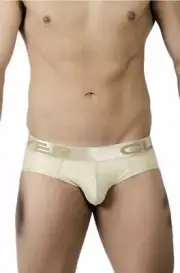 Clever Moda 5099 Clever Gold Limited Edition Textures Stripe Latin Brief Medium