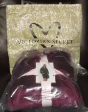 Victoria Short Cozy Kir Robe & Free Gold Tote Bag NWT