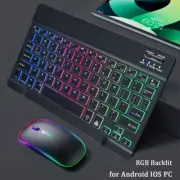 RGB Bluetooth Backlit Keyboard Mouse For iPad 5/6/7/8/9/10th Gen Air 5 4 Pro 11