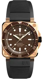 BELL & ROSS 柏萊士 DIVER 青銅 限量 潛水機械腕錶(BR0392-D-BR-BR/SCA)-42MM-咖啡面皮革【刷卡回饋 分期0利率】【APP下單22%點數回饋】