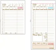 Alliance Guest Check 4.25"x8.5" 2Pt Carbonless Tan 15 Lines 250/pack-8 packs/ctn