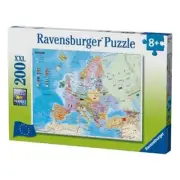 Ravensburger - European Map Jigsaw Puzzle 200 Pieces from Tates Toyworld