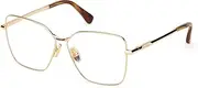 [MaxMara] MM5187 030 Shiny Deep Gold 55/12/140 Women's Glasses, 030 Shiny Deep Gold, 55/12/140