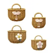 Hanging Basket with Handle Small Basket Organizer for Home Living Room