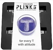 DRINKSPLINKS customised Letter T Monogram Ice Cube Tray - Silicone Ice Cube Trays with Big Letters of The Alphabet for Custom Monogram Shaped Ice and Baking and Crafting