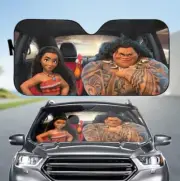 Disney Moana Cartoon Movie Car Sunshade, Auto Car Windshield Sunshade