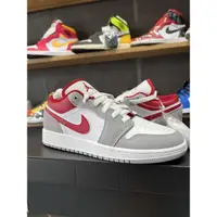 在飛比找蝦皮購物優惠-Jordan 1 Low Grey RED 鞋子正品