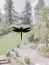 Retractable Screen Door Decals - 5 per Package - Keep Children Safe - Alert Birds, Dogs, Kids - Warn, Protect, Window Safety - Dragonflies (Black)