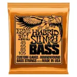 【ERNIE BALL】HYBRID SLINKY 2833(鎳纏繞 電貝斯套弦 45-105)