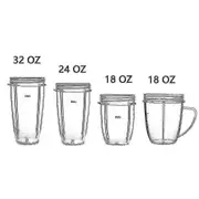 Nutribullet Replacement 18/24/32 Oz Replacement Cups Compatible With Nutri Bullet 600w And 900w (free Shipping) 32OZ