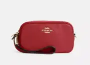 Coach Jamie Wristlet Red