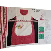 1998 Mrs. Claus Kitchen Apron Sewing Pattern Template