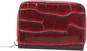 [WATIIFUFU] Accordion Card Case Purse with Zipper Closure Stylish Small Wallet for Women Lightweight Multi Card Holder for Travel and Everyday Use