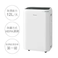 在飛比找momo購物網優惠-【DAIKIN 大金】12L空氣清淨除濕機(JPF24ASC